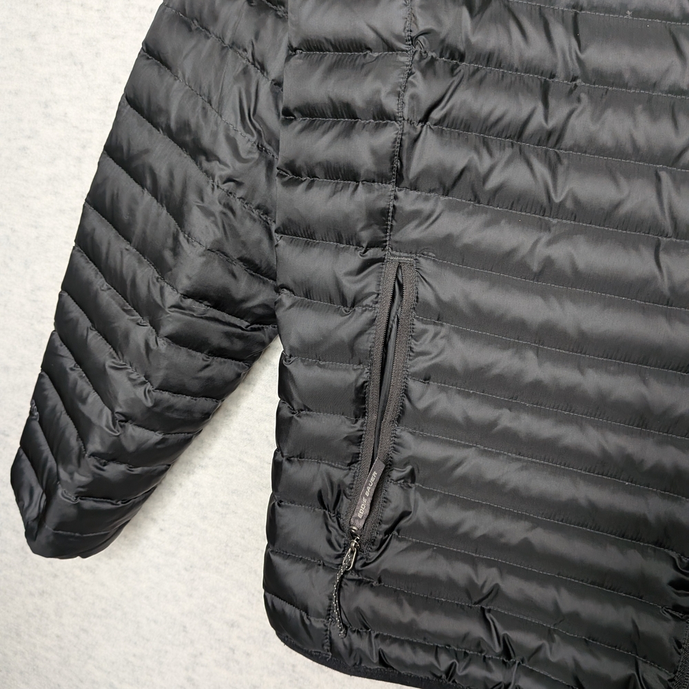 Eddie Bauer Men's EB700 Black Down Puffer Jacket Sz TL - Picture 3 of 14